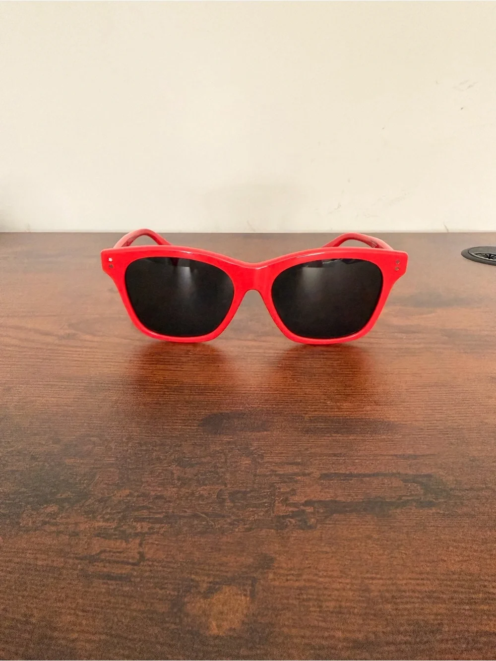 Kenzo Limited Edition 219/252 Red Sunglasses Black Lenses Italy